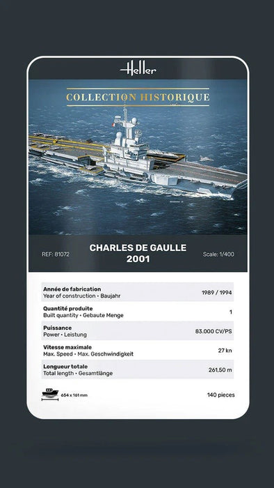 Heller 81072 1:400 Charles de Gaulle