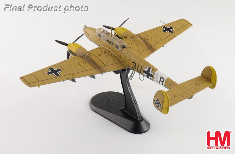 Hobby Master HA1817 1:72 Bf110E-2 Messerscmitt Luftwaffe, 3U+AR, 7./ZG 26, Italy 1941 (special weathered version)