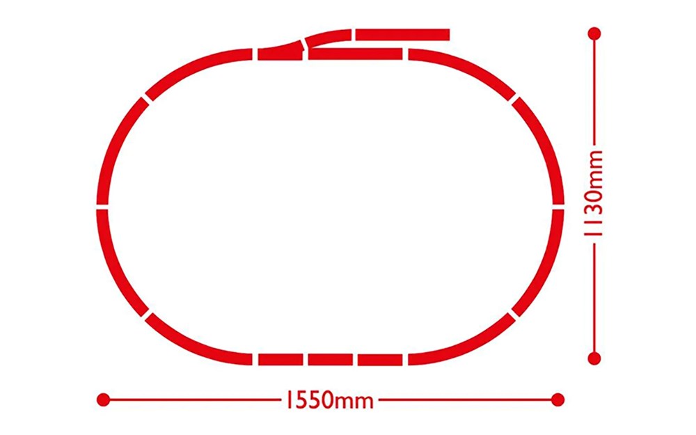 Hornby R1289M OO Hornby Railways B.R. High Speed Retro Train Set