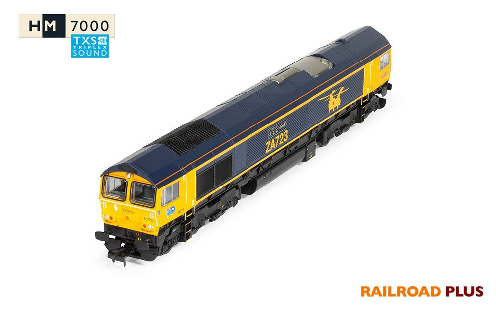 Hornby R30429TXS OO RailRoad Plus: Class 66 - GBRf - 66723 'Chinook' (TXS Sound Fitted)
