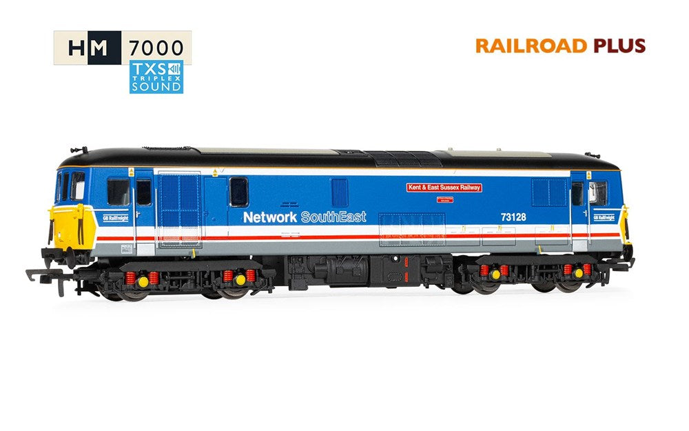 Hornby R30432TXS OO RailRoad Plus: GBRf Network South East - Class 73 - 73128 'Kent & East Sussex Railway' (TXS Sound Fitted)