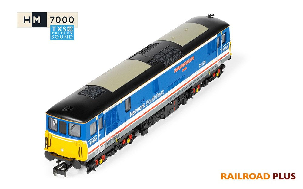Hornby R30432TXS OO RailRoad Plus: GBRf Network South East - Class 73 - 73128 'Kent & East Sussex Railway' (TXS Sound Fitted)