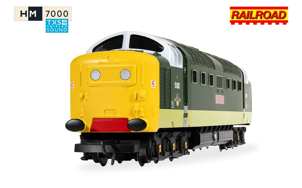 Hornby R30438TXS OO RailRoad: Class 55 (Deltic) - BR - 55002 'The Kings own Yorkshire Light Infantry' (TXS Sound Fitted)