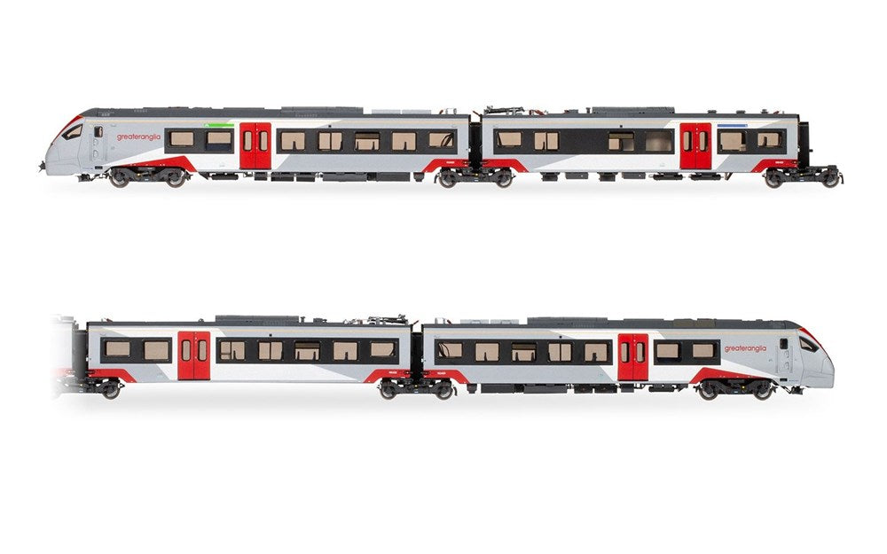 Hornby R3964A OO Greater Anglia - Class 755/4 'FLIRT' - 4 Car Train Pack