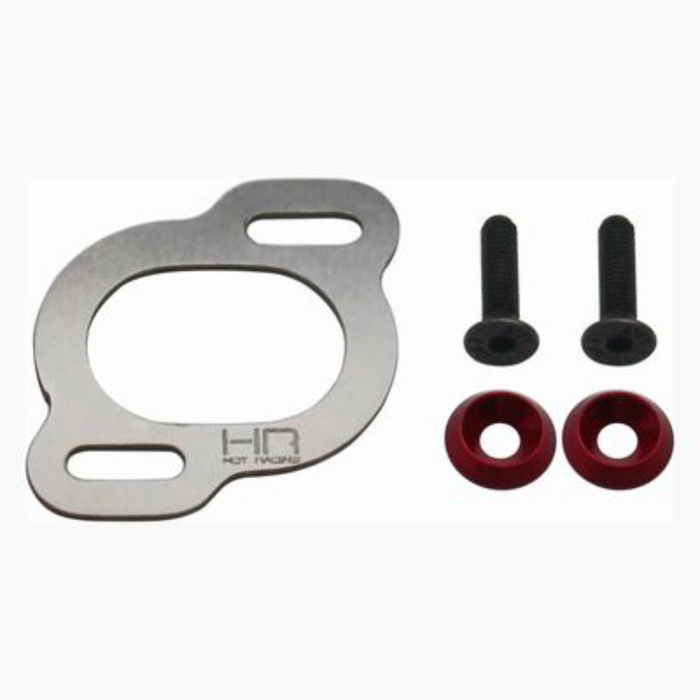 Hot Racing HRAGRR18W Stainless Steel Motor Screw Mount Plate - Fits Gorgon