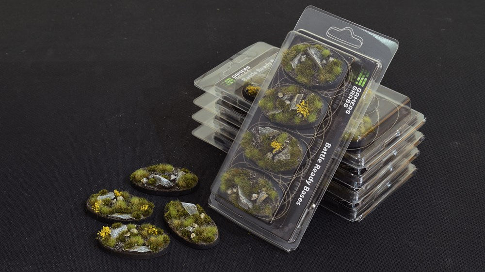 Gamers Grass Highland Bases - Oval 60mm (x4)