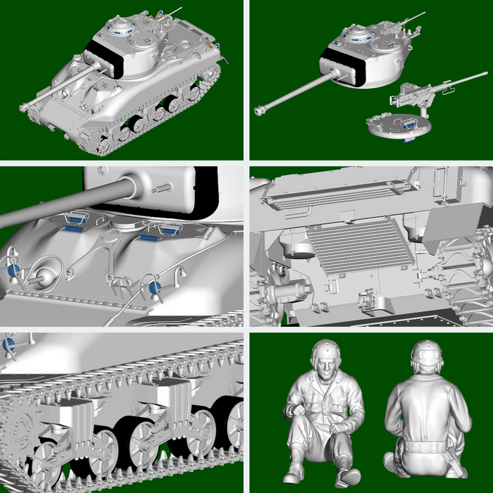I Love Kit 61616 1:16 M4A1(76)W Medium Tank