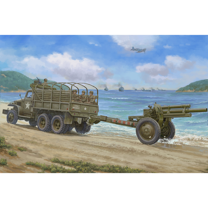 I Love Kit 63567 1:35 USA CCKW-352 Machine Gun Turret Version with M2A1 105MM Howitzer