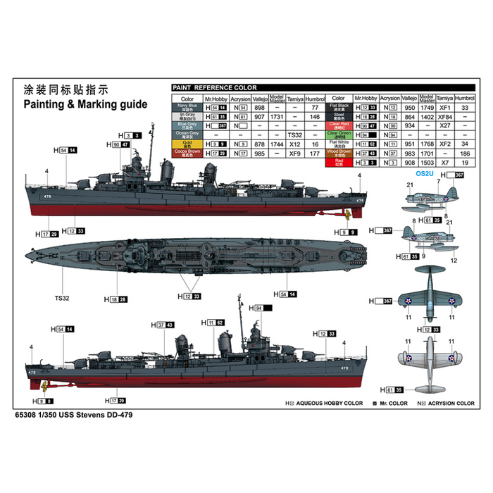 I Love Kit 65308 1:350 USS Stevens DD-479