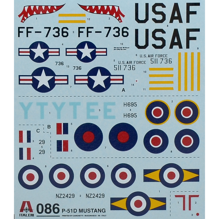 Italeri 086 1:72 P-51D MUSTANG