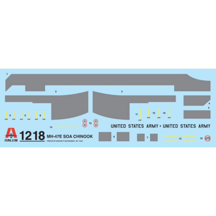 Italeri 1218 1:72 MH-47E SOA Chinook