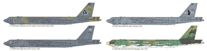 Italeri 1378 1:72 Boeing B-52G Stratofortress - Gulf War