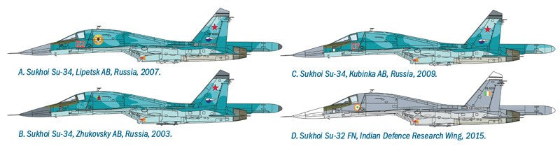 Italeri 1379 1:72 Su-34 Sukhoi SU-34/SU-32 FN