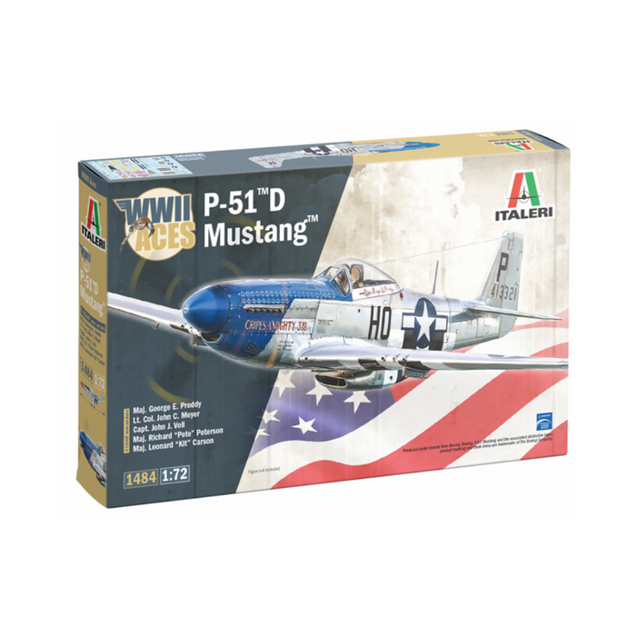 Italeri 1484 1:72 P-51D Mustang Aces
