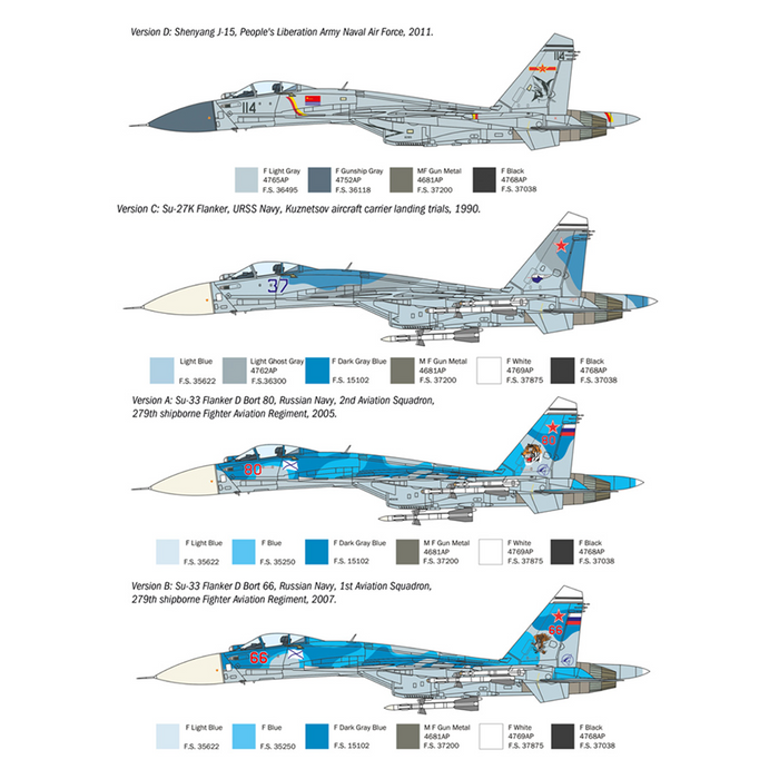 Italeri 197 1:72 SU - 33D Flanker-D
