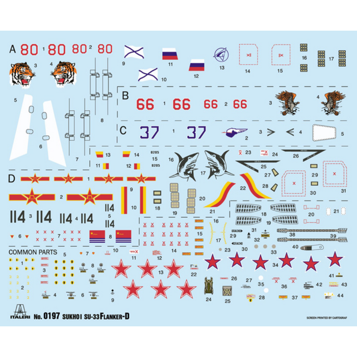 Italeri 197 1:72 SU - 33D Flanker-D