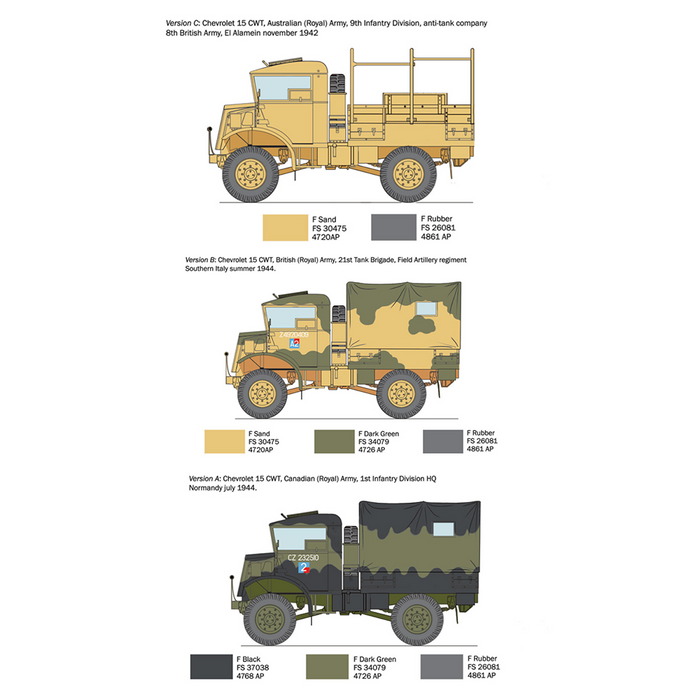 Italeri 0233 1:35 Chevrolet 15 CWT