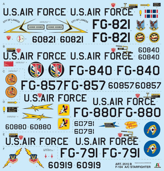 Italeri 2515 1:32 F-104 STARFIGHTER A/C