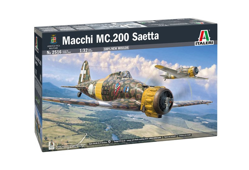 Italeri 2516 1:32 Macchi MC.200 Saetta (2026 New Tool)