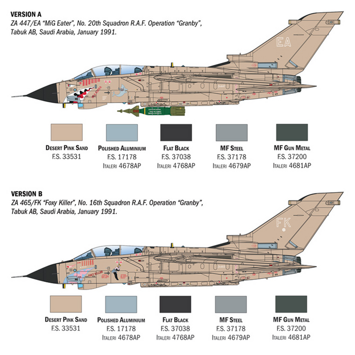 Italeri 2521 1:32 Tornado GR.1 Desert Storm