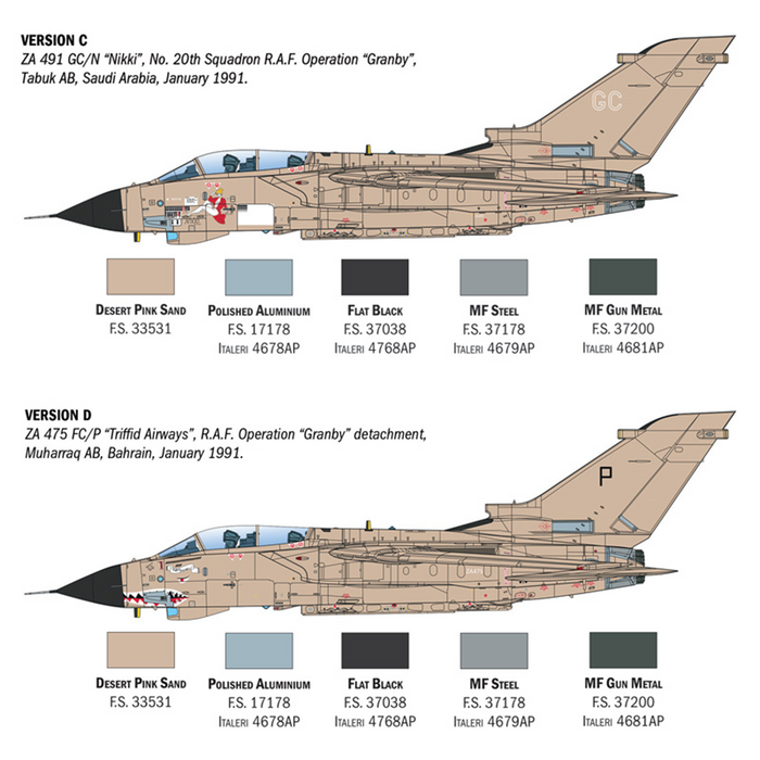 Italeri 2521 1:32 Tornado GR.1 Desert Storm
