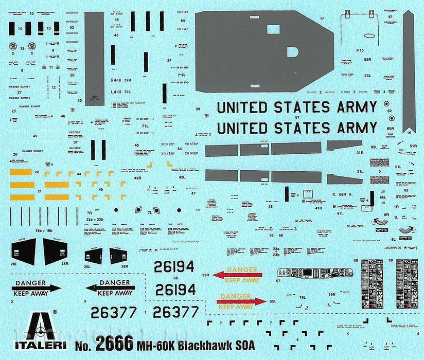 Italeri 2666 1:48 MH-60K Blackhawk SOA