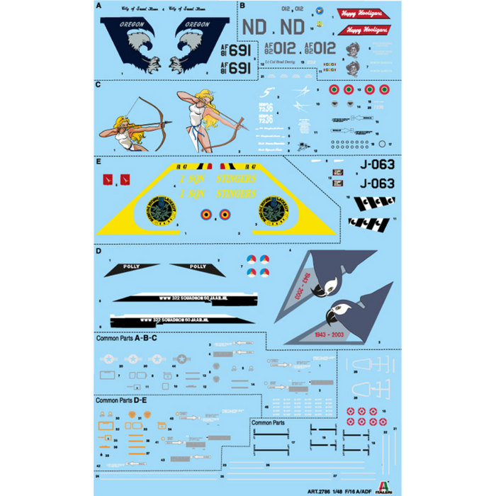 Italeri 2786 1:48 F-16 A Fighting Falcon