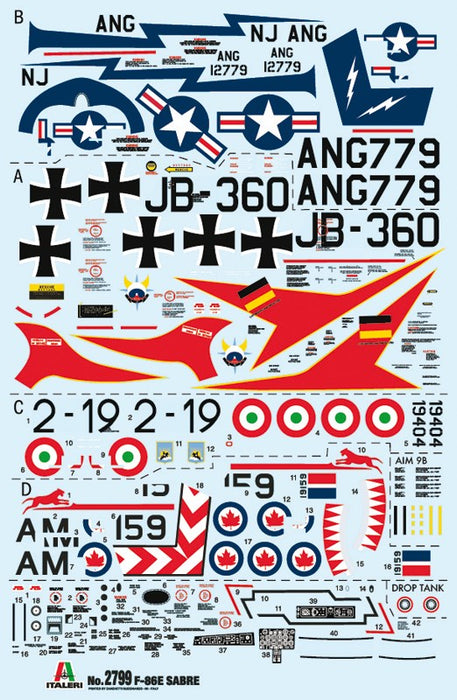 Italeri 2799 1:48 F-86E Sabre