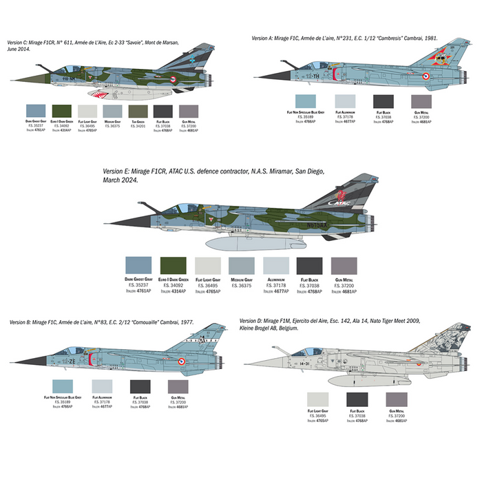 Italeri 2839 1:48 Mirage F1 C/CR