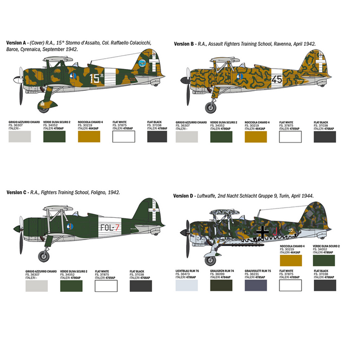 Italeri 2842 1:48 FIAT CR.42 Falco Assault/Night Fighter