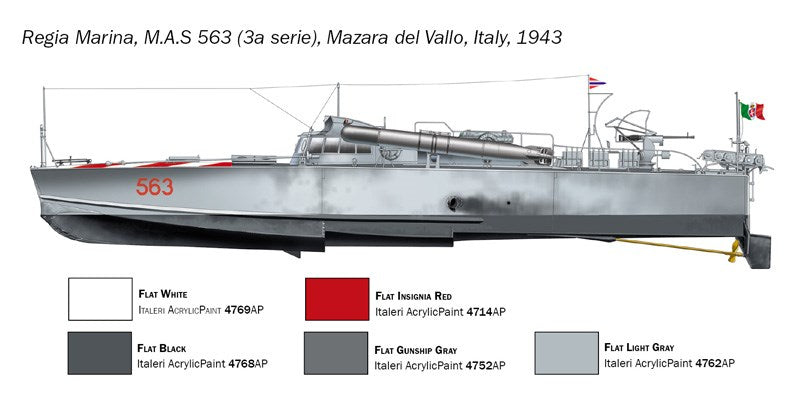 Italeri 5626 1:35 M.A.S. 563/568 with crew