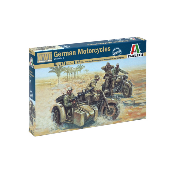Italeri 6121 1:72 WWII German Motorcycles