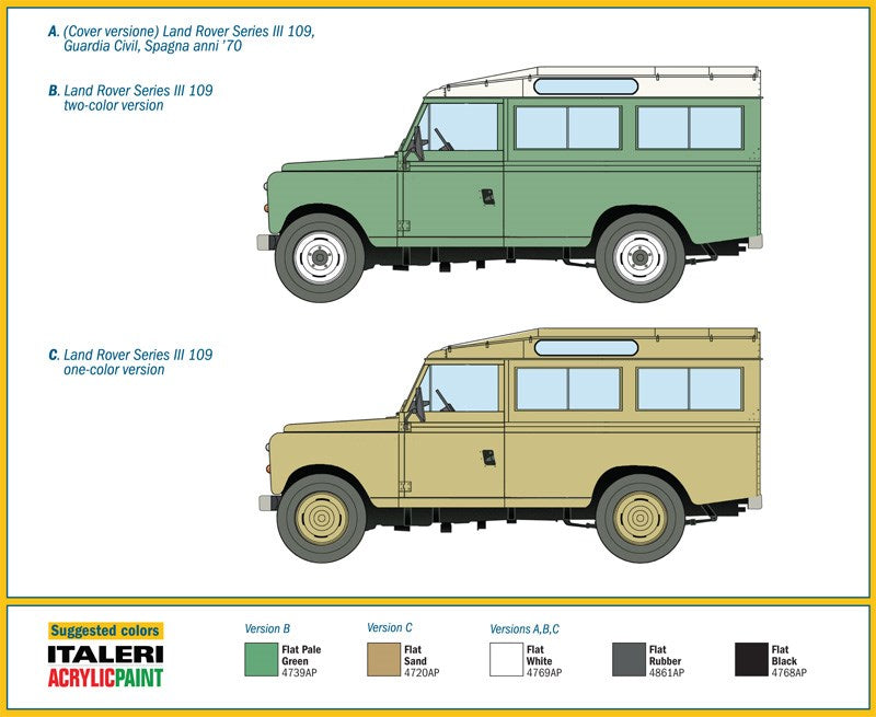 Italeri 6542 1:35 Land Rover Series III 109 "Guardia Civil"