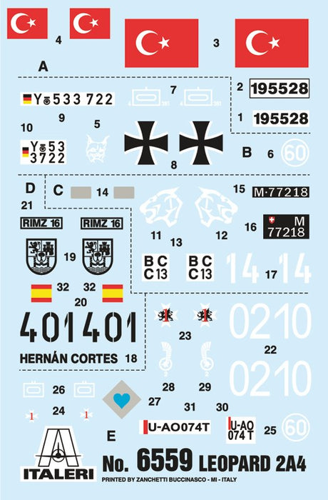 Italeri 6559 1:35 Leopard 2A4