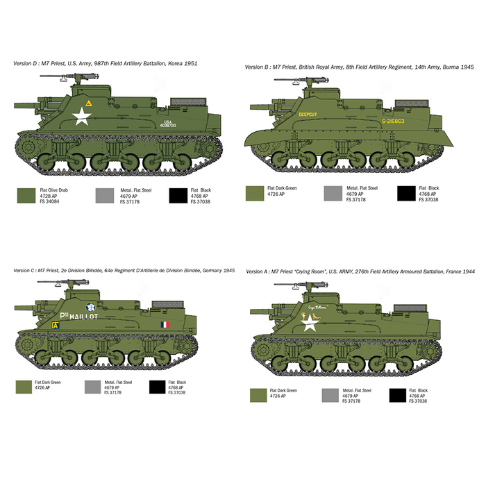 Italeri 6580 1:35 M7 Priest