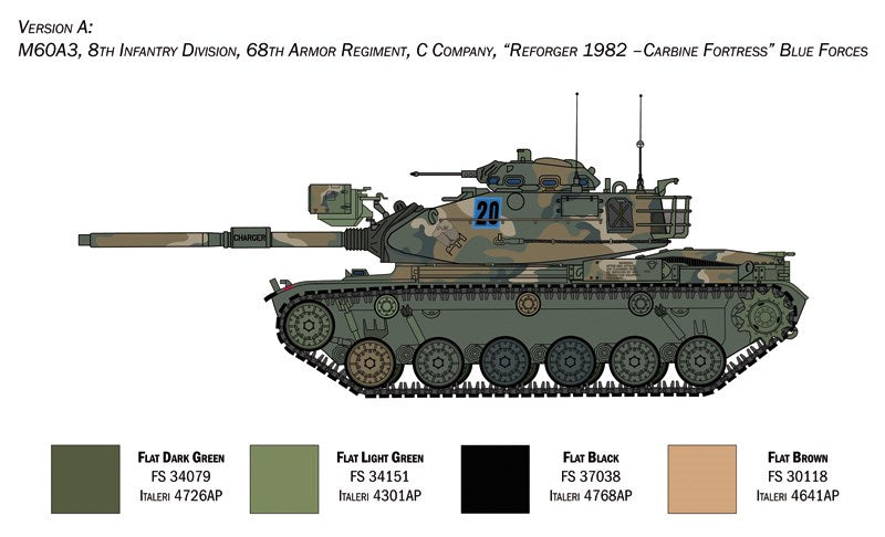 Italeri 6582 1:35 M60A-3 Heavy Tank