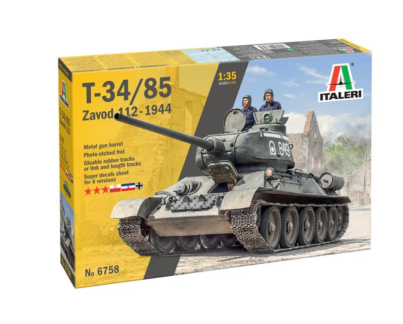 Italeri 6758 1:35 T34/85 Zavod 112 -1944