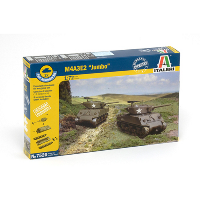Italeri 7520 1:72 M4A3E2 Jumbo (Fast Assembly)
