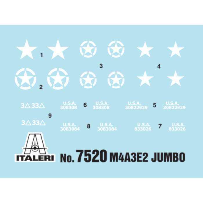 Italeri 7520 1:72 M4A3E2 Jumbo (Fast Assembly)