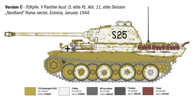Italeri 90290 1:35 Pz. Kpfw. V Panther Ausf. D