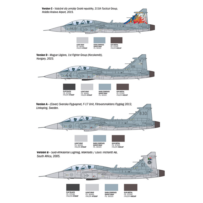 Italeri 91216 1:72 JAS-39D Gripen Twin Seater