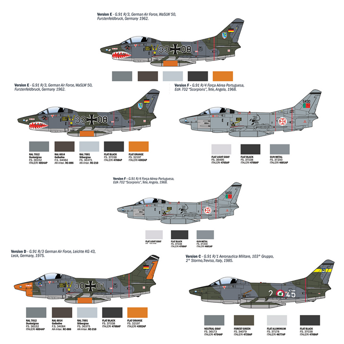 Italeri 92645 1:48 FIAT G.91 R
