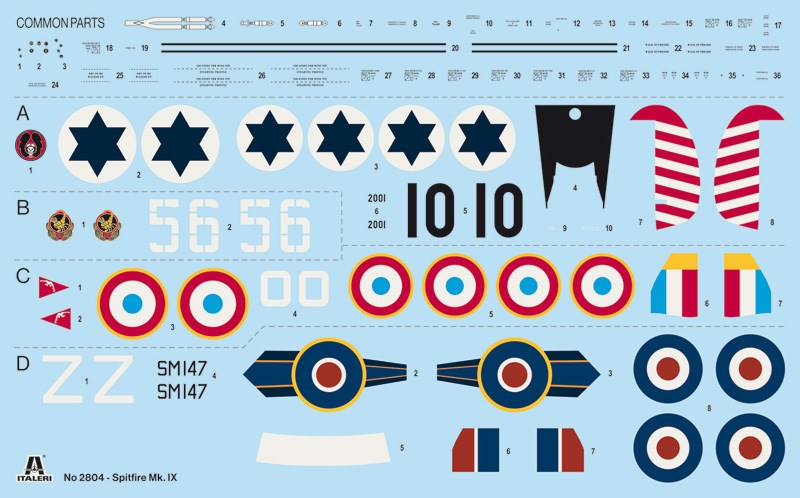 Italeri 2804 1:48 Spitfire Mk.IX