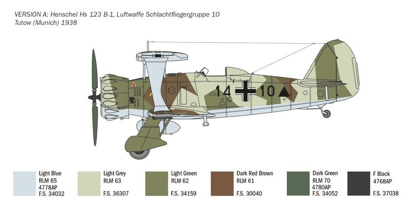 Italeri 2819 1:48 Henschel Hs 123