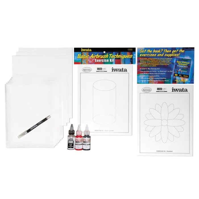 Iwata VT075 Airbrush Basic Exercises Kit By Robert Paschal