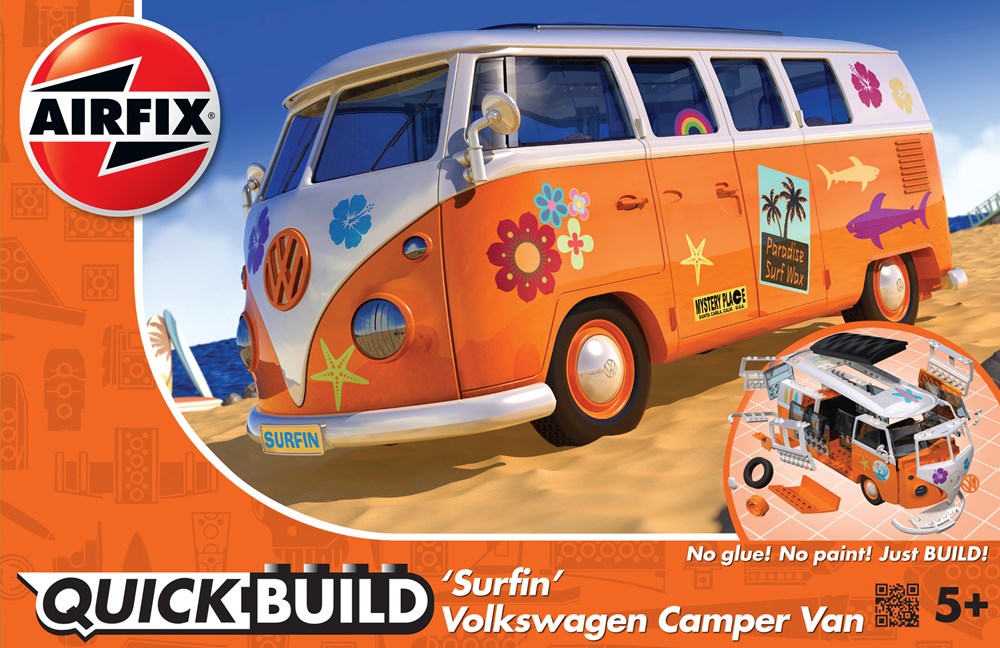 Airfix J6032 QUICKBUILD VW Camper Van 'Surfin'