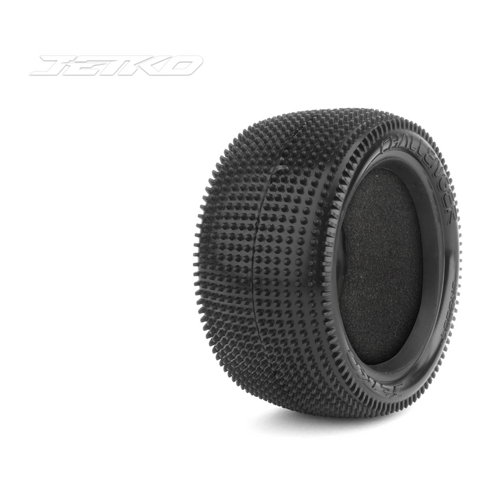 Jetko 1/10 Buggy Carpet/Astro 2WD/4WD Rear-Challenger/Composite Soft /Insert Tires (2 pcs)