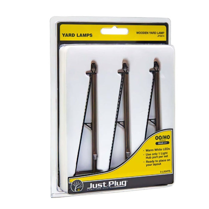 Woodland Scenics JP5674 'Just Plug' HO Wooden Yard Lamps