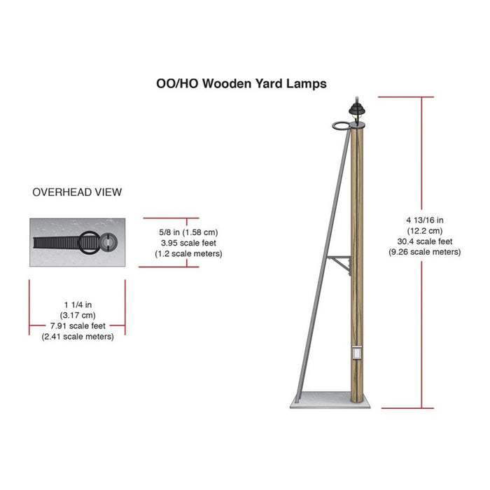 Woodland Scenics JP5674 'Just Plug' HO Wooden Yard Lamps