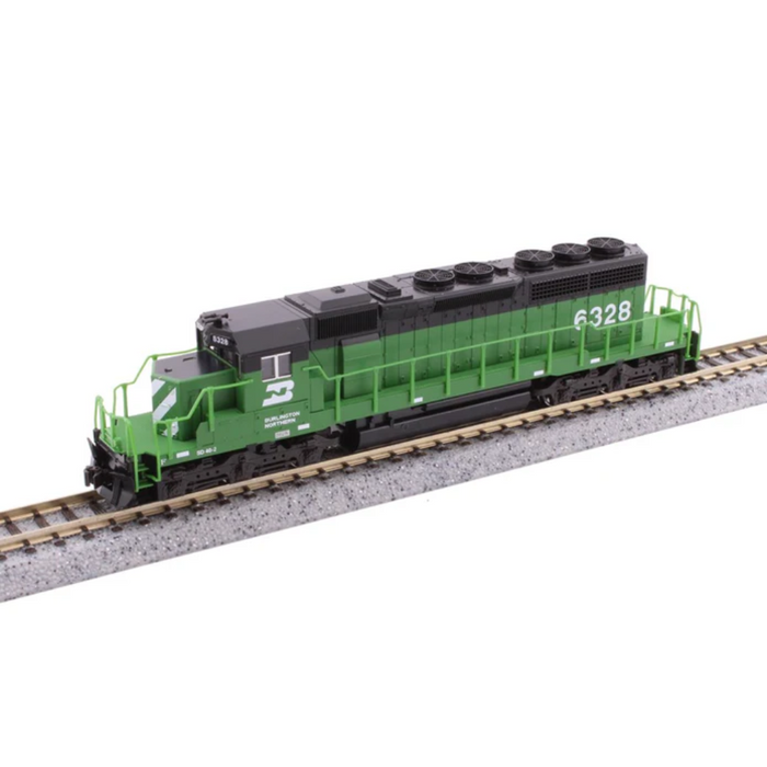 Kato USA 176-4822 N EMD SD40-2 Early Production - Burlington Northern #6328 (Cascade Green, black, white)